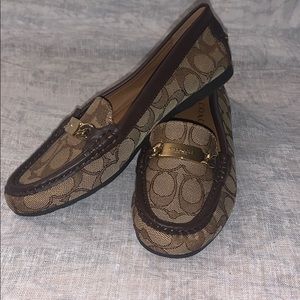 Coach Loafers A01918 Tan and brown 6.5 new no box
